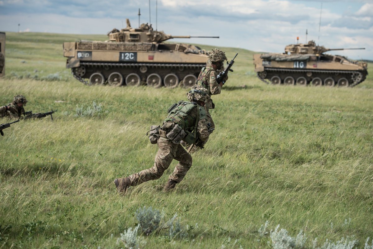 After several days’ live firing the <a href="/rhqpwrr/">Regt Sec, RHQ PWRR</a> BG is going into battle against the OPFOR. <a href="/TheIronFist/">20th Armoured Brigade Combat Team</a> <a href="/3rdUKDivision/">The Iron Division</a>