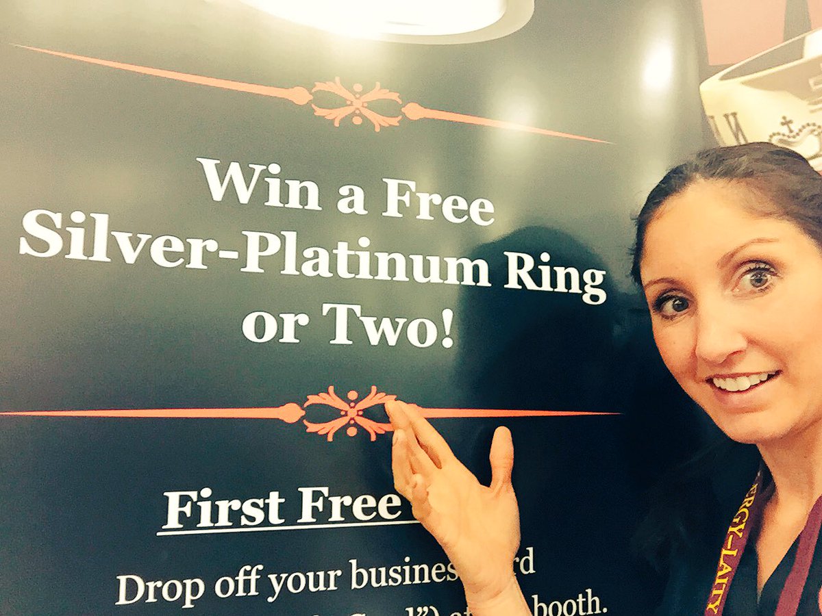 marissapflueger's tweet photo. Few have entered our Facebook 💍 giveaway, so stop on by our booth at #GOAClergyLaity &amp; find out how! @OrthodoxRings https://t.co/Qlhr2F0aTc