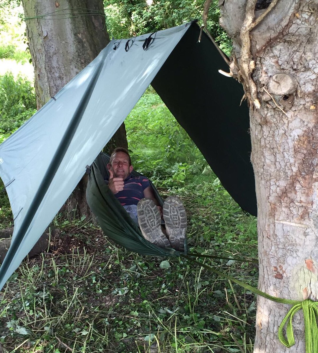 wigtoftfarmer's tweet photo. I don't think Bear Grylls needs to worry about the new kid in the woods. #onlyfellouttwice #surprisinglycomfortable https://t.co/02ZGhpDi4p