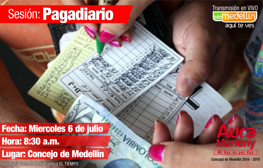 Este miércoles en <a href="/ConcejoMedellin/">Concejo de Medellín</a> analizaremos las implicaciones del #Pagadiario. Acompáñanos por <a href="/Telemedellin/">Telemedellín</a>.