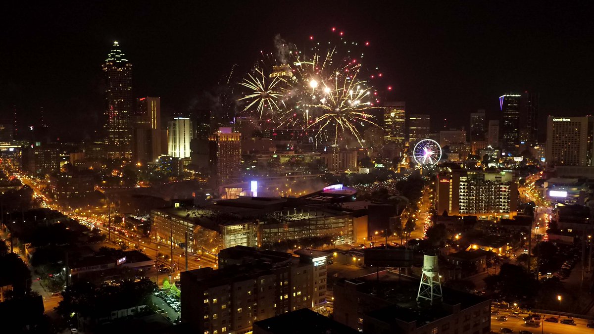 Atlanta Business Chronicle Photographer Byron Small took this great pic of  #FourthofJuly in Atlanta.