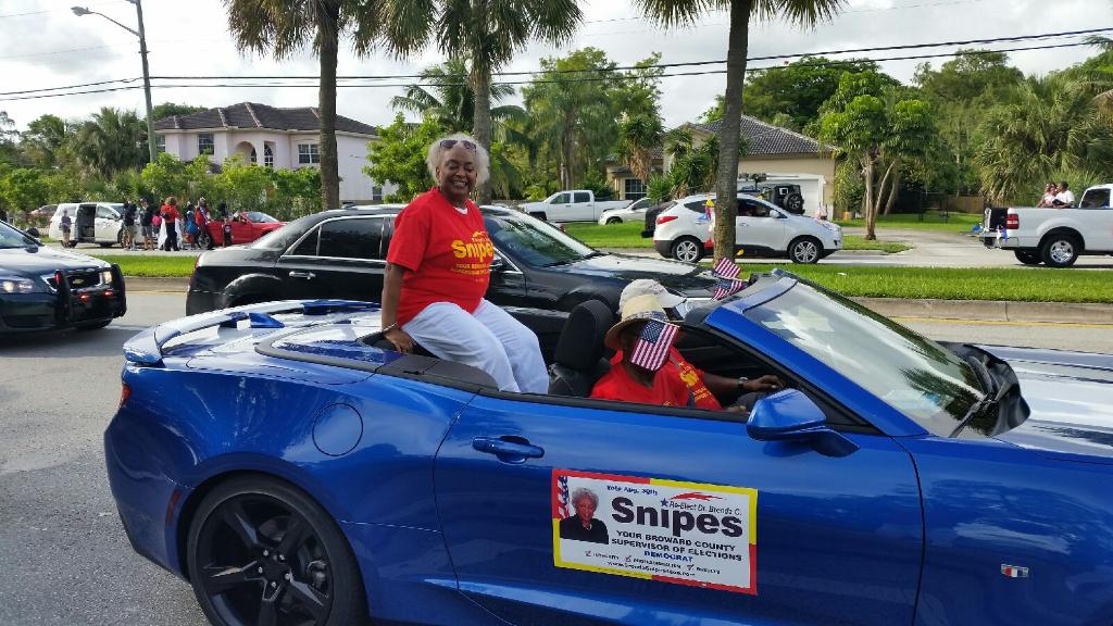 Brenda4SOE's tweet photo. Parade for Dr. Brenda C. Snipes In Plantation, Florida. https://t.co/637AILCi0d