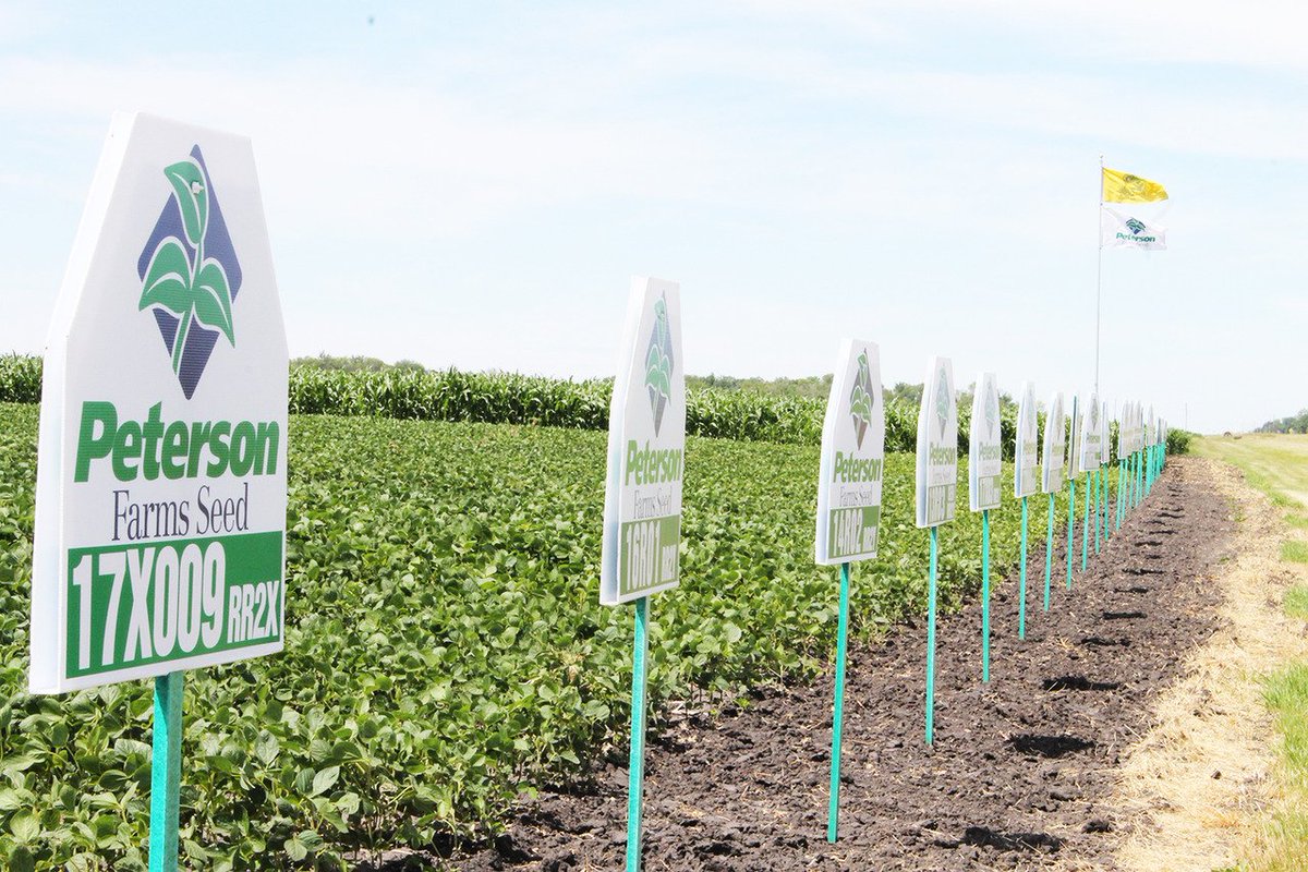 Peterson Farms Seed on Twitter "Field signs are up in front of rows