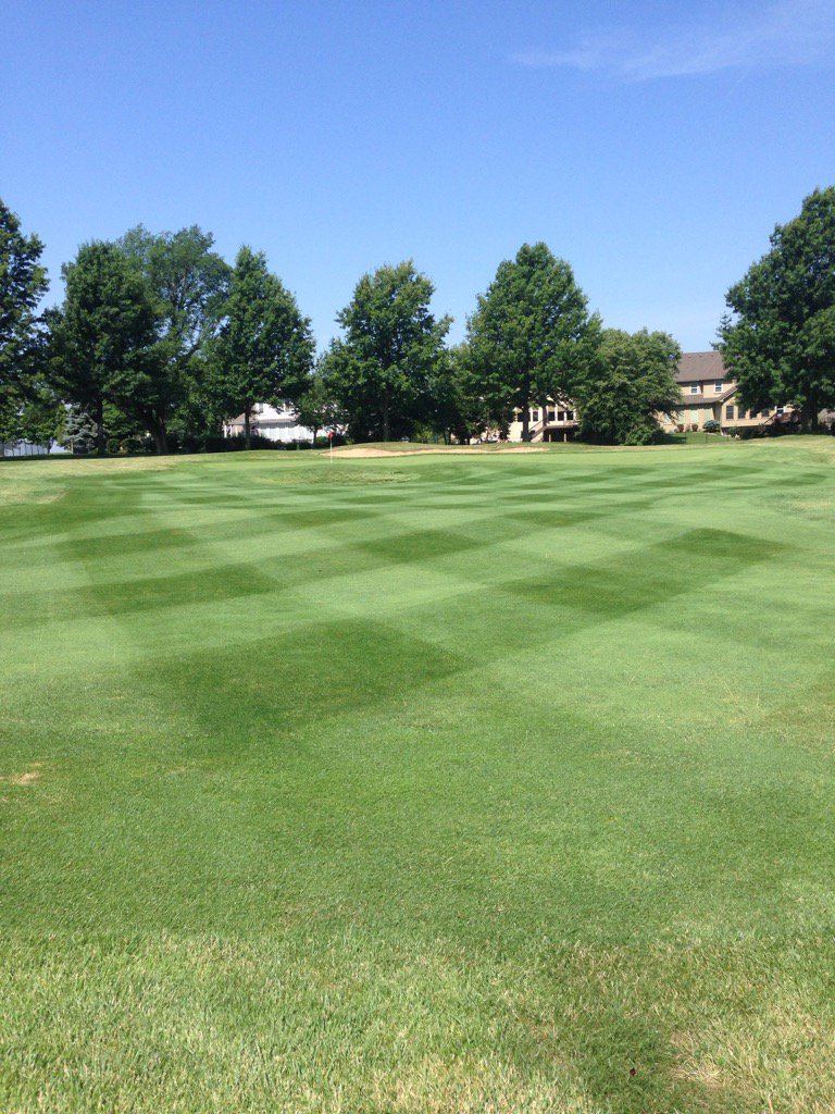 Ski_KC's tweet photo. Fertilizer with some Merit has our cool season fairways glowing. #GolfOP https://t.co/QEtaAk3pCI