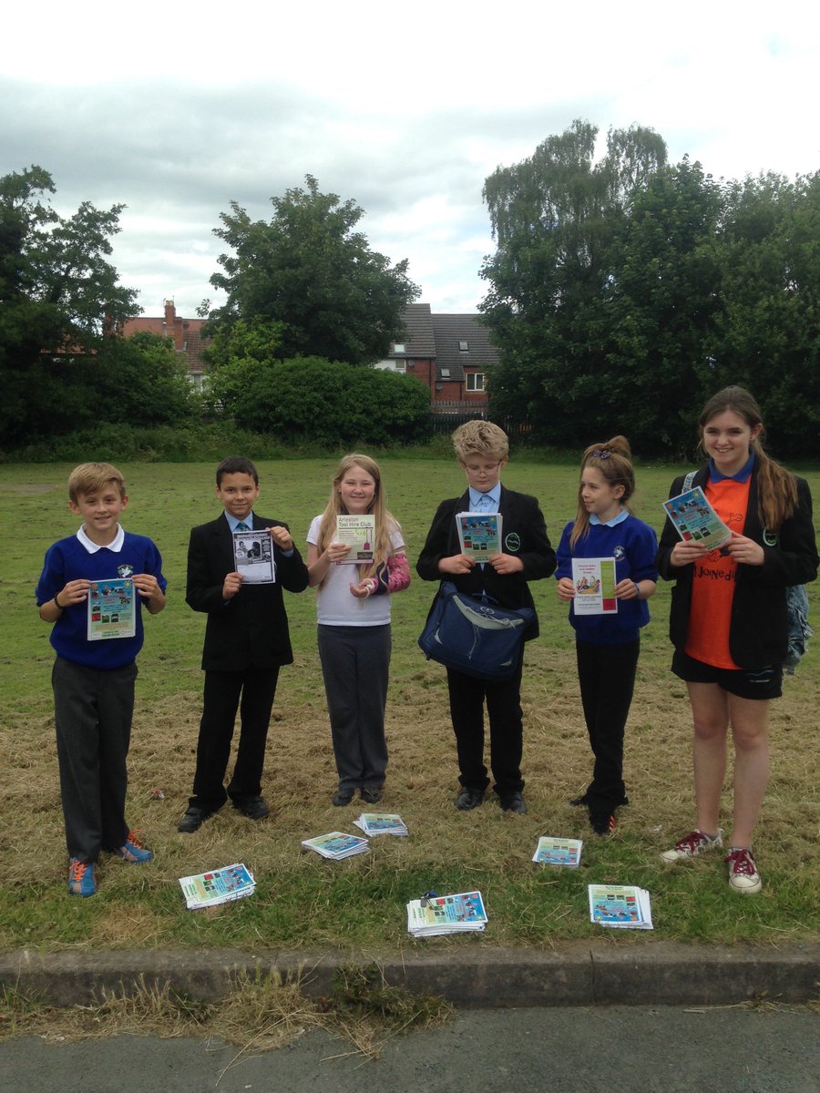 Out delivering info about events and clubs with the homework club crew!