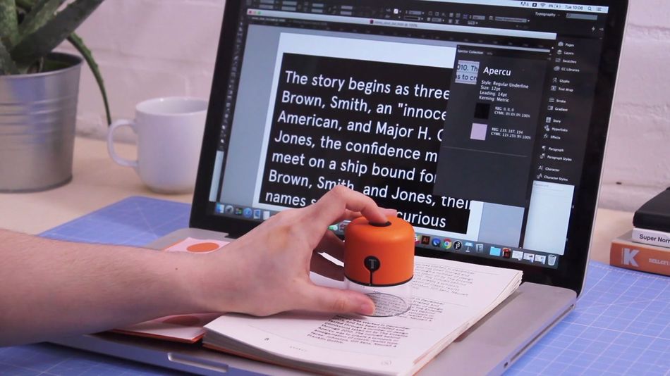 futureshift's tweet photo. This magical gadget can scan text and tell you what the font is https://t.co/aKwnqAiFyn https://t.co/aqP0AegBxt