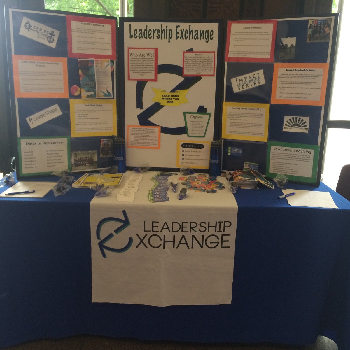 Come to the Leadership Exchange table in Whitehall Classroom building during #SeeBlue U!!
