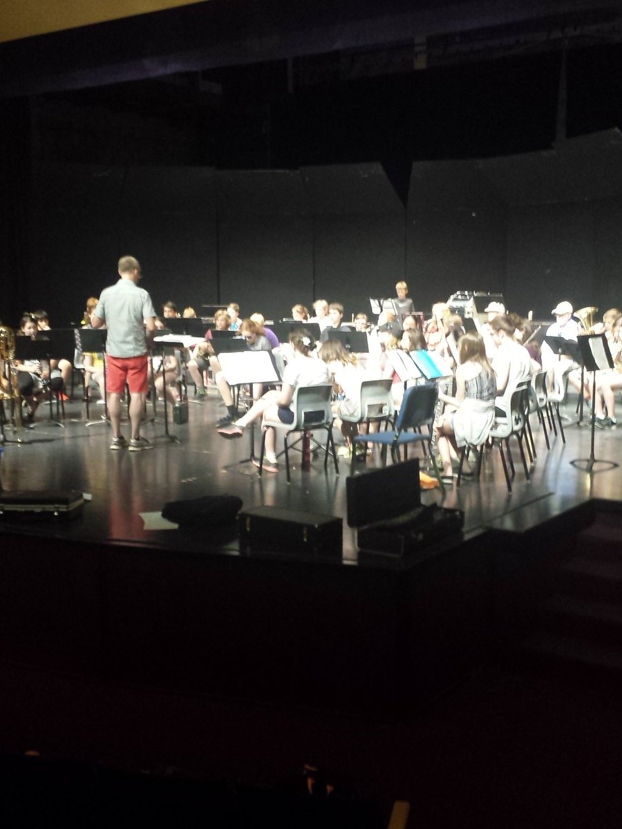 AcadiaBandCamp's tweet photo. Day 2 of Concert Camp is in full swing. Sounding great Mackay! https://t.co/B315ysMSWP