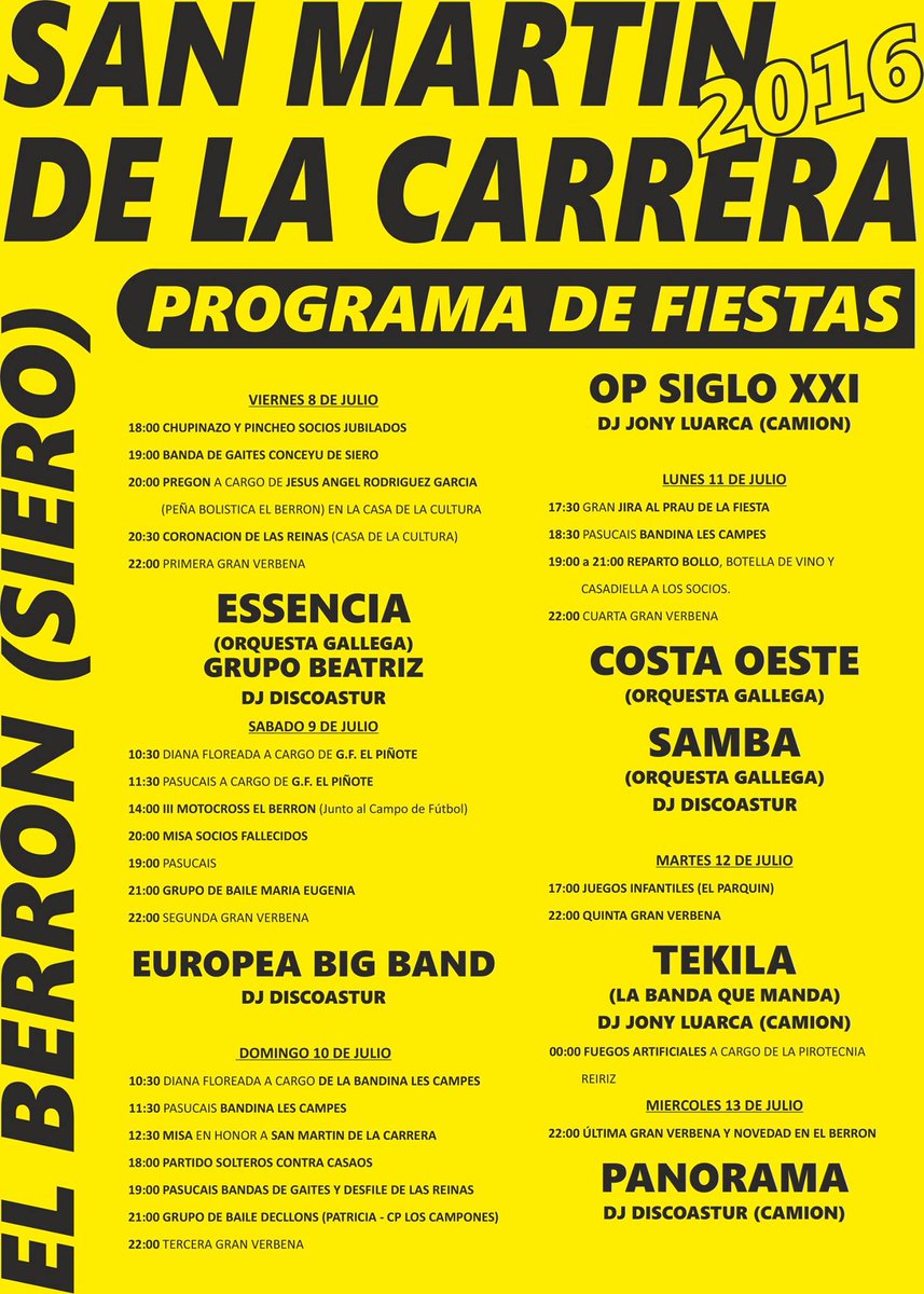 ochodiasweb's tweet photo. Programa de fiestas de El Berrón #Siero. Enlace: https://t.co/N0Vf9s2sax https://t.co/VzkjWzjBk5