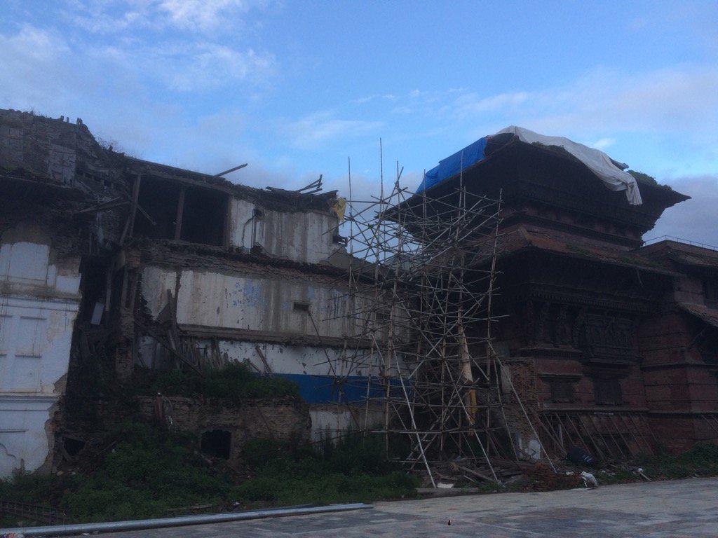 Kathmandu!!! struggling to stand up.