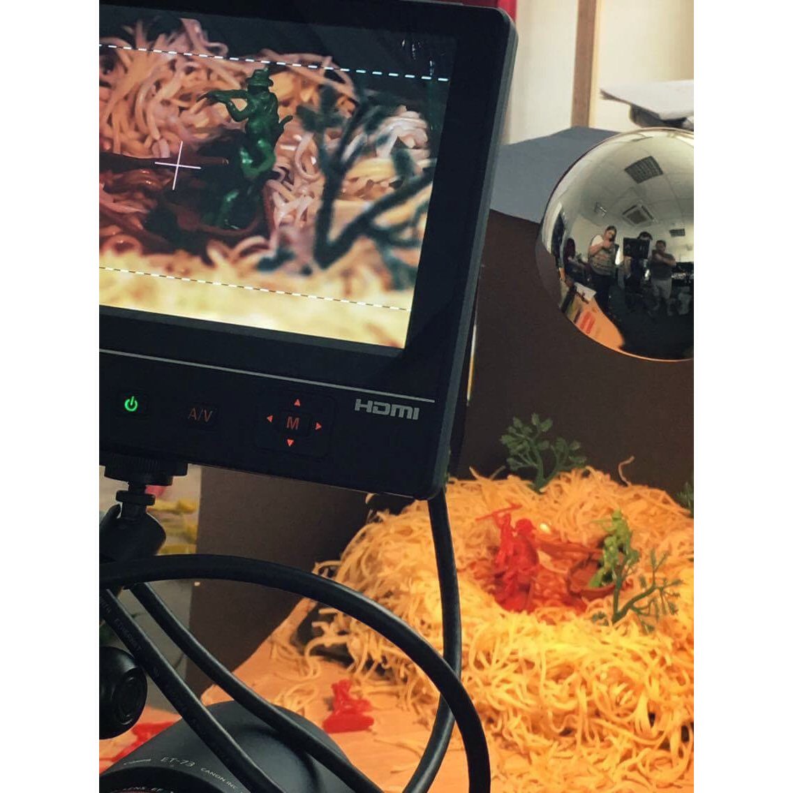 thefilmandtvco's tweet image. Tying up some loose spaghetti ends this Tuesday...There's method in this madness! #creativefilming