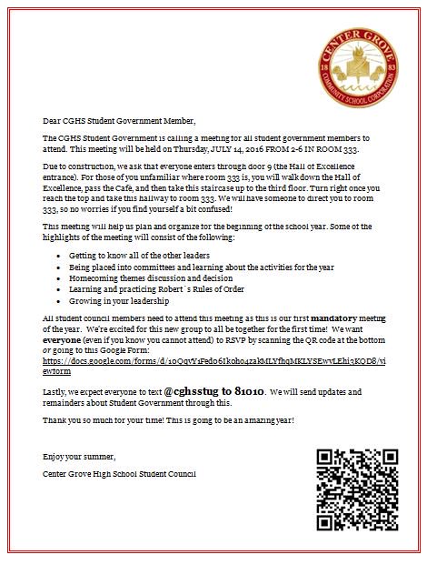 STUCOCGHS's tweet image. You should've received a letter in the mail regarding the StuGo retreat but if you have not here it is! RSVP!!!