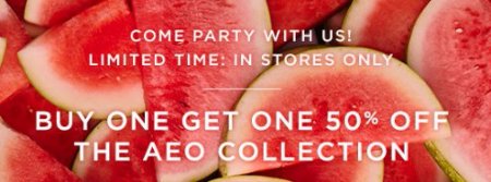 BOGO 50% Off The AEO Collection @AEO!! Sale ends today!!