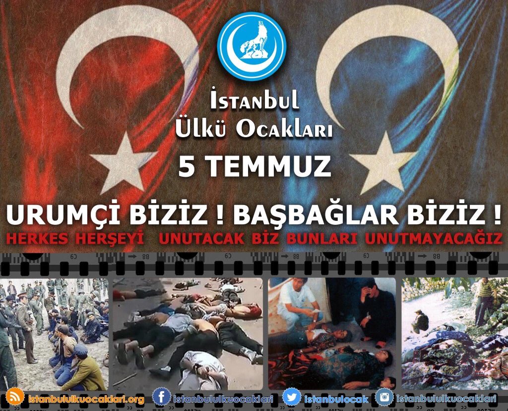 ayyildirim1's tweet photo. URUMÇİ BİZİZ! BAŞBAĞLAR BİZİZ!
HERKES HERŞEYİ UNUTACAK BİZ BUNLARI UNUTMAYACAĞIZ! https://t.co/A1T1Rs7Lc1