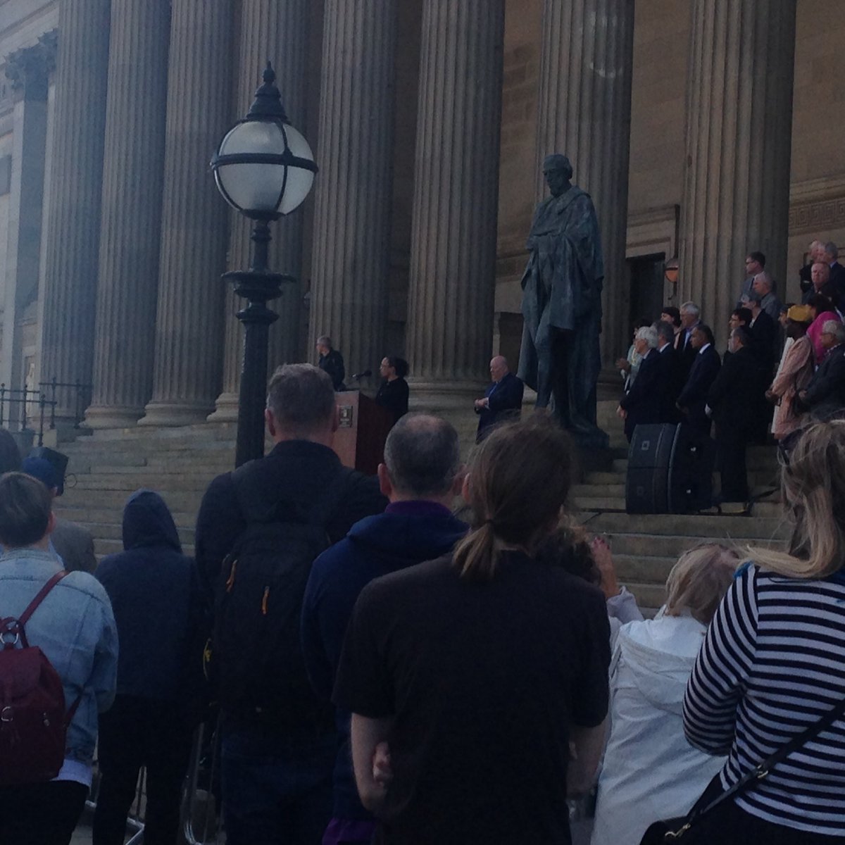 Kuumba_Imani's tweet photo. Powerful and inspiring speeches from @M_Charters and other speakers at #standtogether #stayliverpool this evening https://t.co/ou0KegDKX5