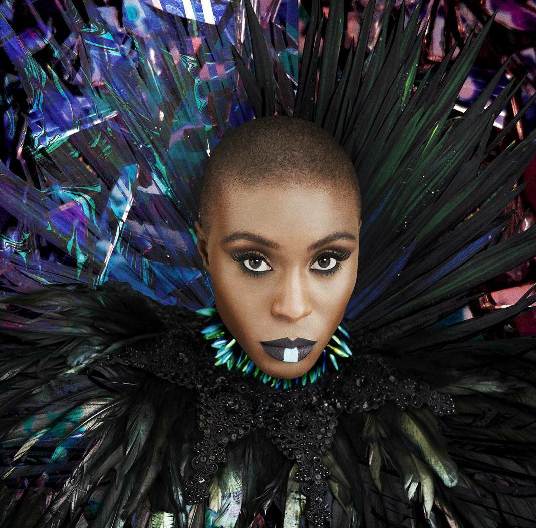 #phenomenalwoman <a href="/lauramvula/">LAURA MVULA</a> wears custom Jay Briggs feather collar on her new album cover for #thedreamingroom