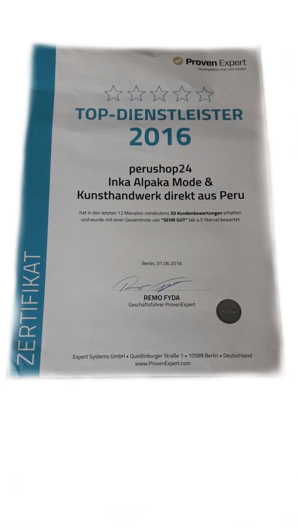 perushop24's tweet photo. Wir freuen uns über das uns zugesandte Bewertungs Zertifikat *Top Dienstleister 2016*
#ProvenExpertSticker https://t.co/fizAboMLQs