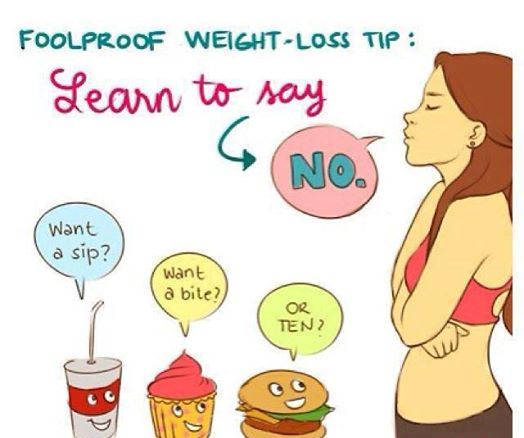Want some tips for weight #loss? Learn to say no to junk #food.