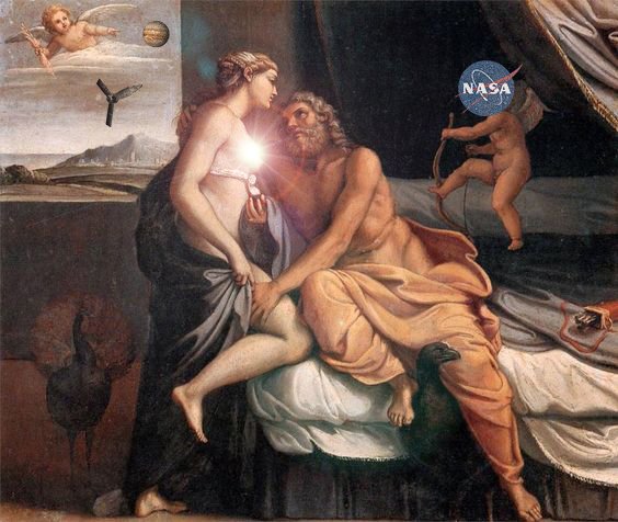 playhellion's tweet image. #NASA shooting arrows ---&amp;gt; #Juno in the arms of her beloved #Jupiter...