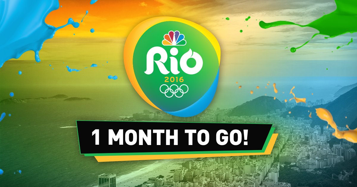 Only ONE more month until #Rio2016! #RoadToRio