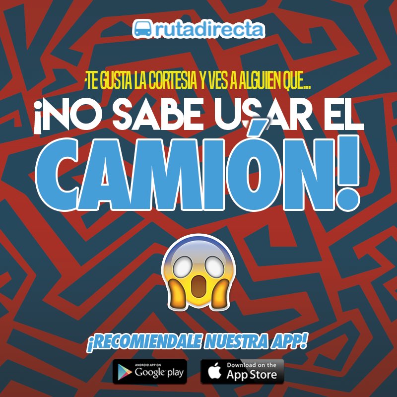 Si ves a alguien que no sabe usar el camión o no sabe llegar a su destino, ¡Haz algo y recomiéndale nuestra app!