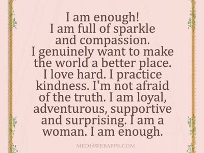 NAIREPnetwork's tweet image. This is for you too! You are enough! xo