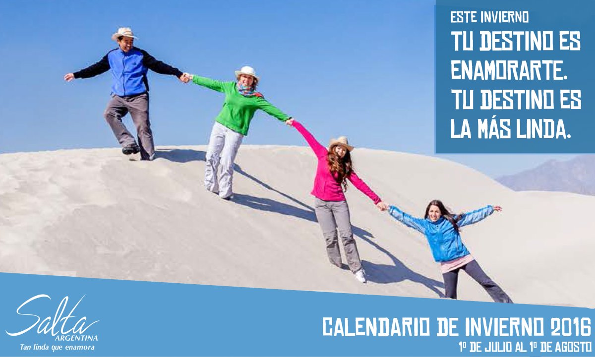¡#VacacionesdeInvierno en #Salta! ¿Què estas esperando para vivir enamorado? 
bit.ly/29m2xPO
