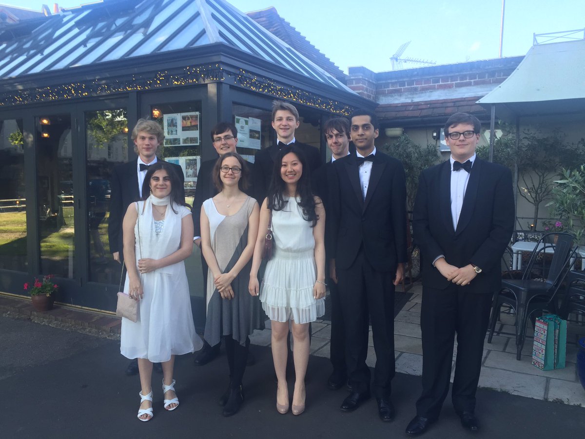 radnorhead's tweet photo. First arrivals for the U6 Leavers' Dinner looking suave, debonair and utterly fabulous @radnorsixth https://t.co/3ovKRN8gv8