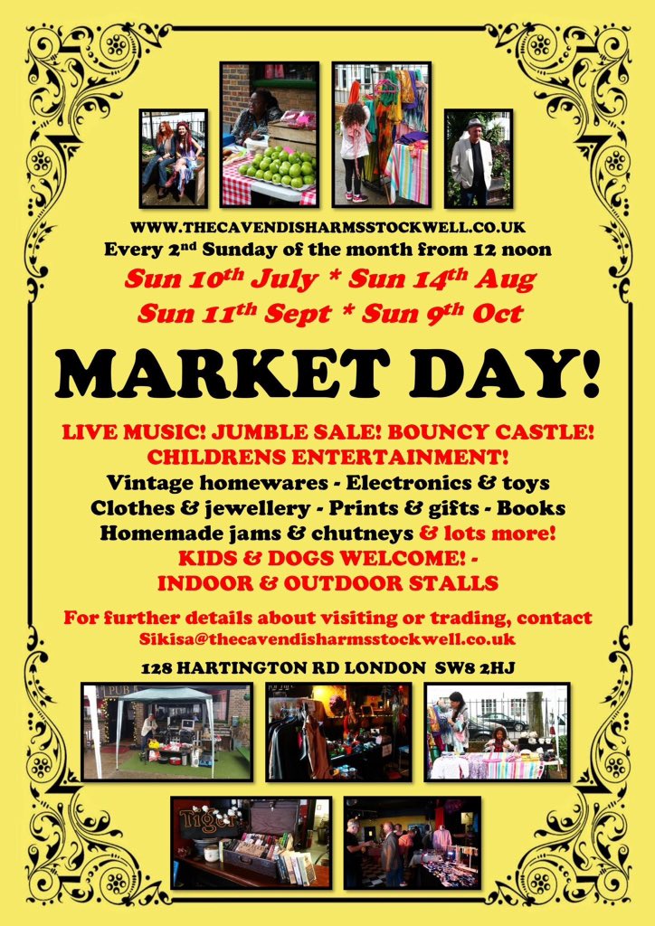 S_London_Blog's tweet photo. Sunday market fun @CavendishArms #Stockwell https://t.co/5N8mjZa4xY
