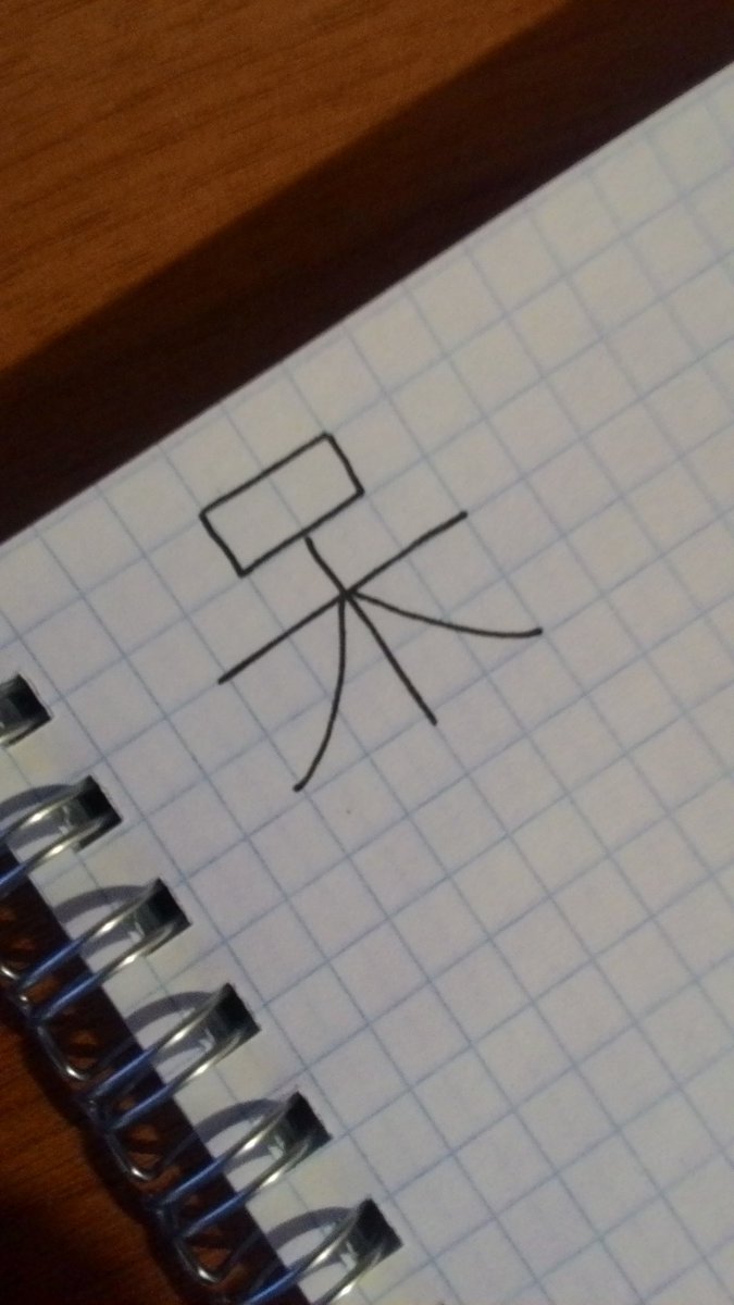 На работе порекомендовали начать учить китайский. Вспомнила, что итак знаю самый нужный иероглиф (идиот):