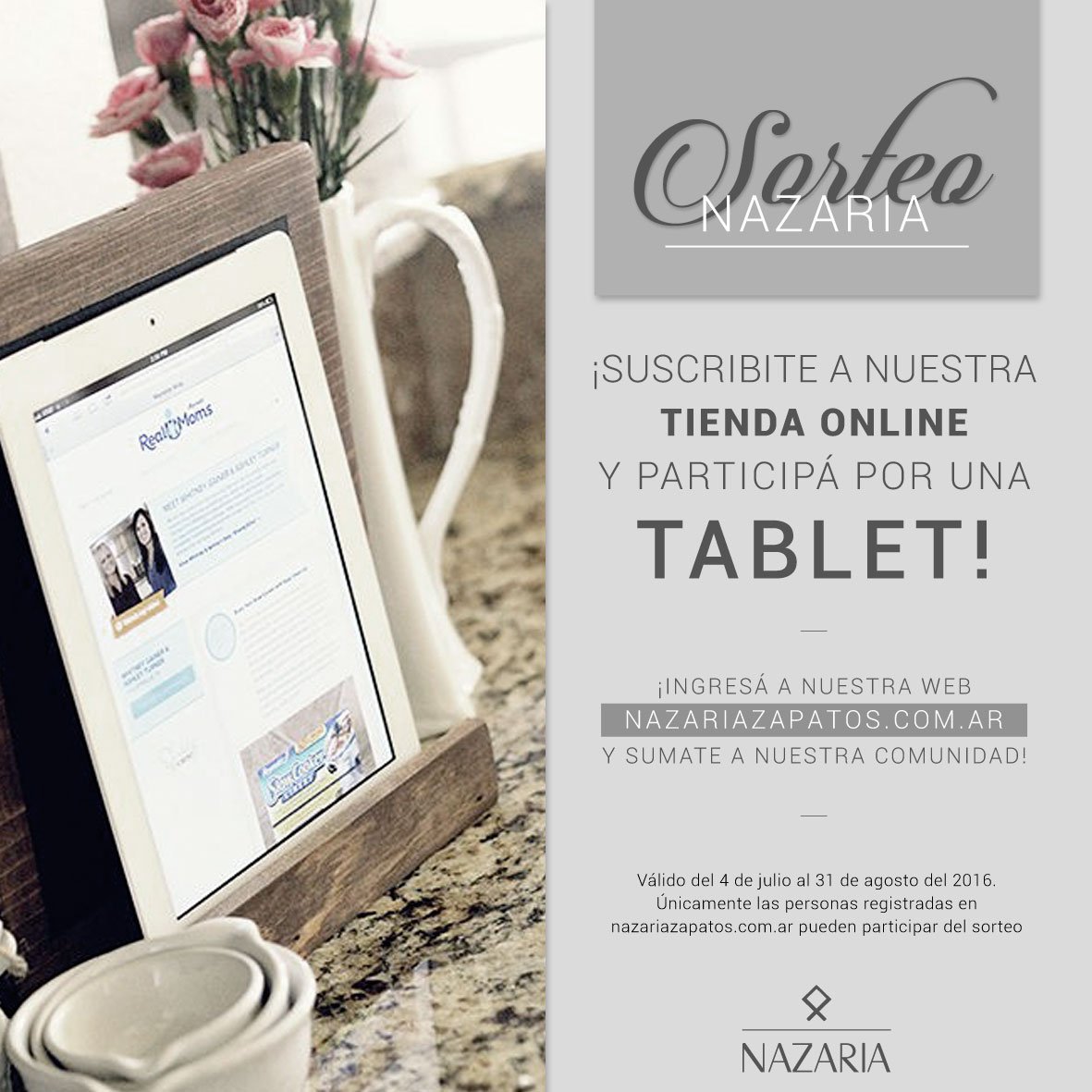 NazariaOficial's tweet photo. #SORTEONAZARIA Para participar hace click acá: https://t.co/xariVqkuC8
Bases y condiciones https://t.co/FknrPMGdtn https://t.co/uoTgnoaWyu