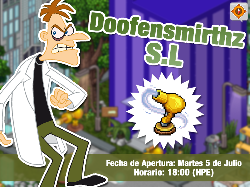 ESHabboSecurity's tweet photo. 📢¡Hoy abrimos el segundo juego de la #SecuritySummer: Doofensmirthz S.L! ¡Accede desde la central y consíguela!🔬💥🚀 https://t.co/j9oNZh4MBp