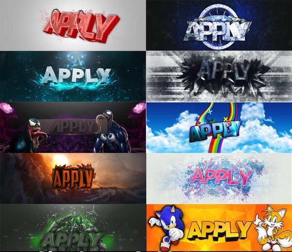 ApplyGFX's tweet photo. MONTHLY SALE. Any of the banners only $1 today ONLY!!  @ShoutRTs @DNR_CREW @NightRTs @Gamer_RTweets @FameRTs https://t.co/MwVrQbfWGV
