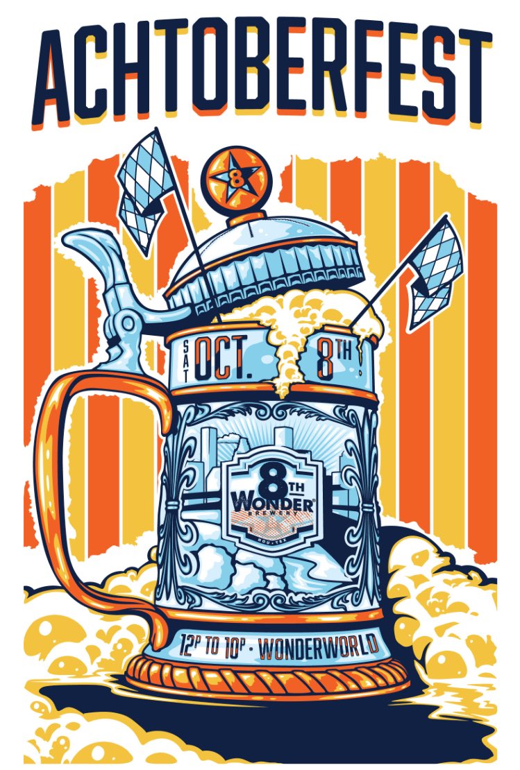 sip8thwonder's tweet image. Achtoberfest. October 8th at WonderWorld. Free Concert. Brats and schnitzel by z @eatsieboys. Save the d8.