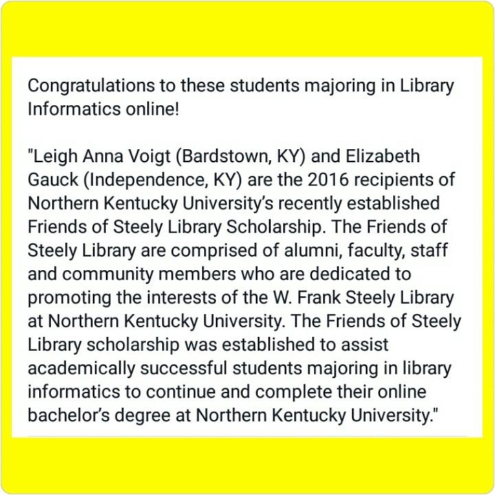 Congratulations to these students! #nkuonline