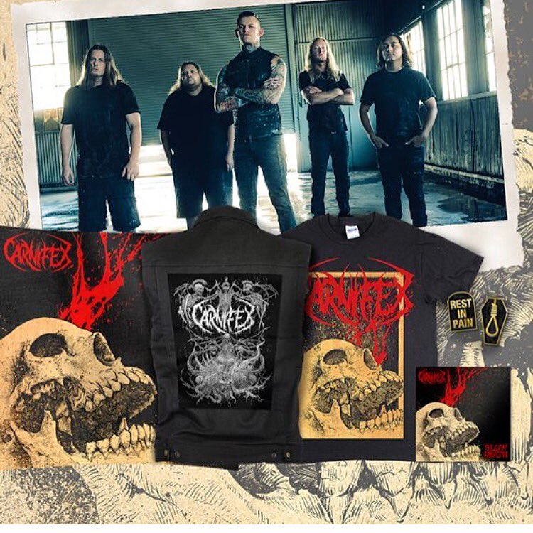 carnifex's tweet photo. Keep us alive and crushing! Pre order Slow Death! Let's make it huge! https://t.co/DoebGEjICy https://t.co/IKoJ3tGBXt