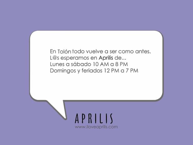 iLoveAprilis's tweet photo. APRILIS vuelve a esperarl@s en @Tolon_FM de lunes a sábado 10 AM-8 PM; domingos y feriados 12 del mediodía a 7 PM. https://t.co/nFN9gGC7sT