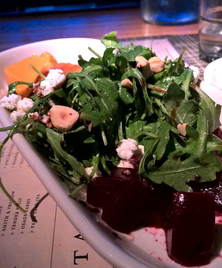 gymfinite's tweet photo. Roasted beets anchor this happy-hour salad at Root Down. https://t.co/QIoc9cjlhs #happyhour #fitlife https://t.co/5FXu1fS6tY