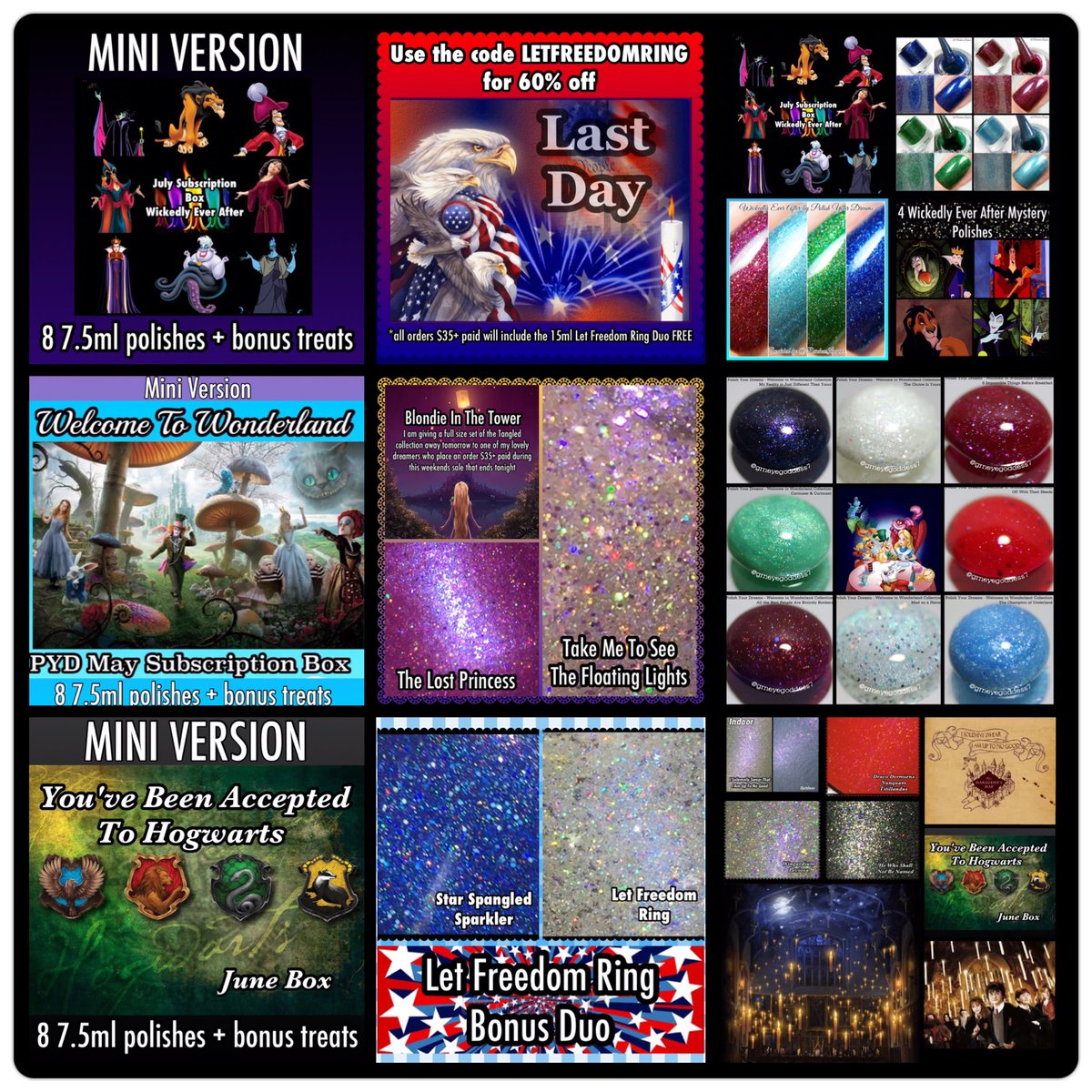 polishurdreams's tweet photo. Use the code LETFREEDOMRING for 60% off. https://t.co/ozKwTd6eum