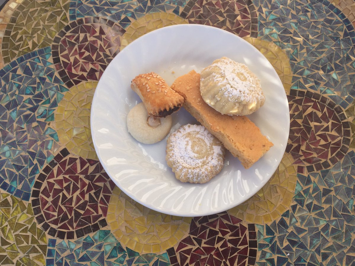 jen_g_Tdot's tweet photo. Some of the delightful homemade cookies we'll be feasting on tomorrow with some fresh mint tea. #Eid #TetasKitchen https://t.co/dVK5BI0Xbs