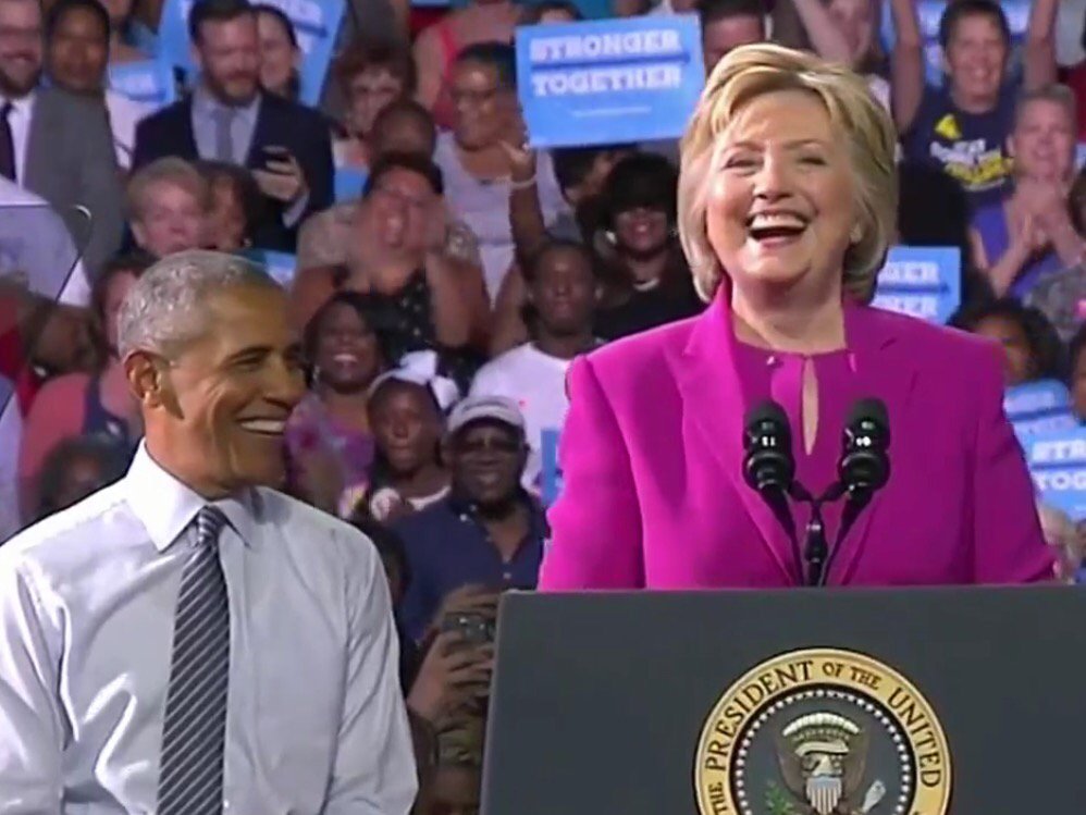 virgalleg's tweet photo. The REAL STORY today @POTUS publicly stated he was "Passing The Baton" 2 @HillaryClinton #NoMoreFBI #GoAwayBernie https://t.co/CPjSWvOsB6