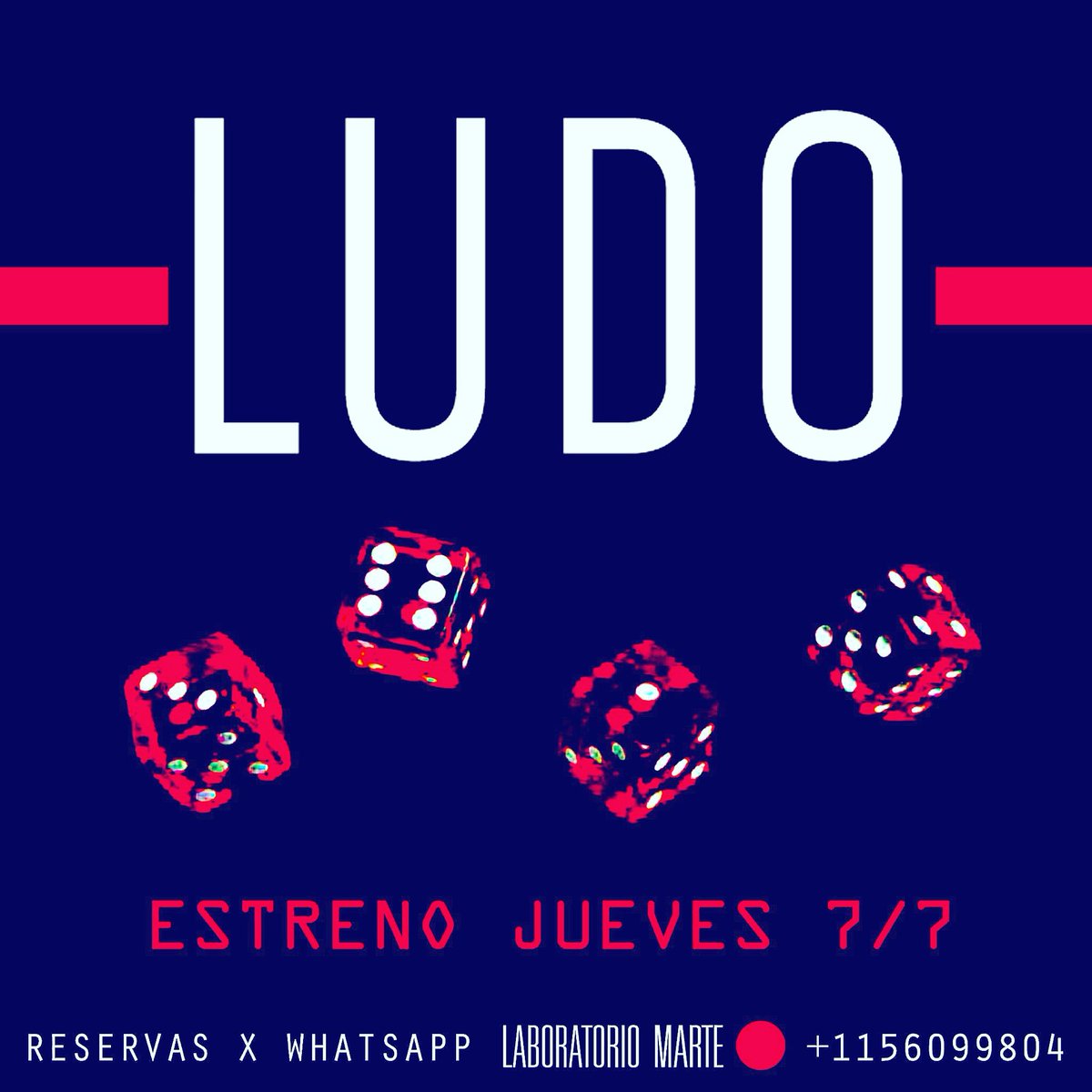 #LUDO 🎲 ESTRENO 7/7
#NoEstamosJugando 🔴