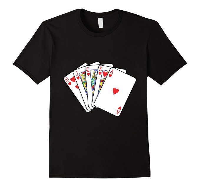 TotalityTShirts's tweet photo. Calling all #gamblers! Our #tshirt #royalflush of #hearts #poker #cards is available! https://t.co/mHdCDRSg1Z https://t.co/gKLW5OiLe6