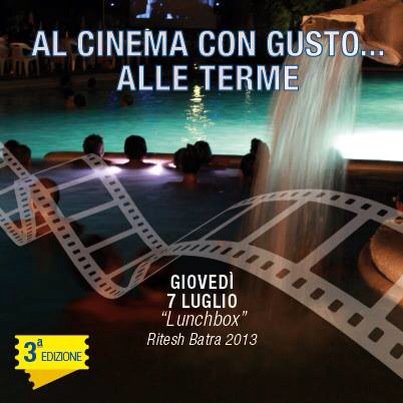 lorenzobiancia's tweet photo. Giovedì 7 luglio #AlCinemaConGusto @TermeAQ col film imperdibile #Lunchbox e il #gusto del @ConsAgrSI https://t.co/AldlYwnBrI