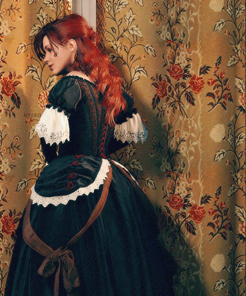 "Good old days... (Besides that dress. Not very comfortable)"