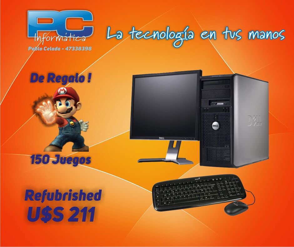 PCInformatica2's tweet image. Excelente PC Refubrished
1 año de garantía