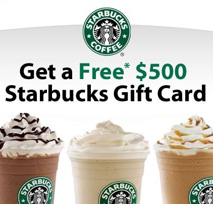 GirlishWish's tweet image. Win a free $500 Starbucks Gift Card! Enter free here &amp;gt; &amp;gt; bit.ly/1000-starbucks… (No strings, takes 5 seconds!)