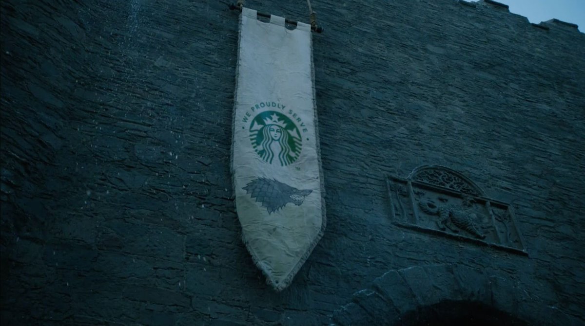JillianAnn88's tweet photo. Fun time w/ photoshop #GameOfThornes #GameOfThronesFinale #starbucks #proudlyserving #Westeros #winterfell https://t.co/tMakdDIjEI