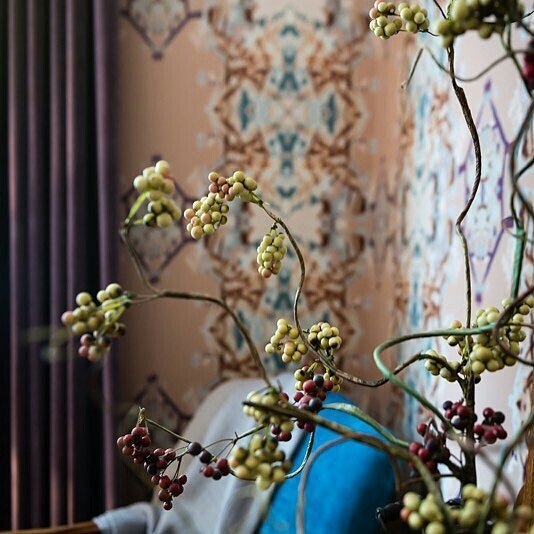ThePatternColl's tweet photo. #Repost @elworthystudio
・・・
Cant. Get. Enough. #desertalchemy wallpaper plus curtains in this gorgeous mauve antiqu… https://t.co/Q6f30dzHAg