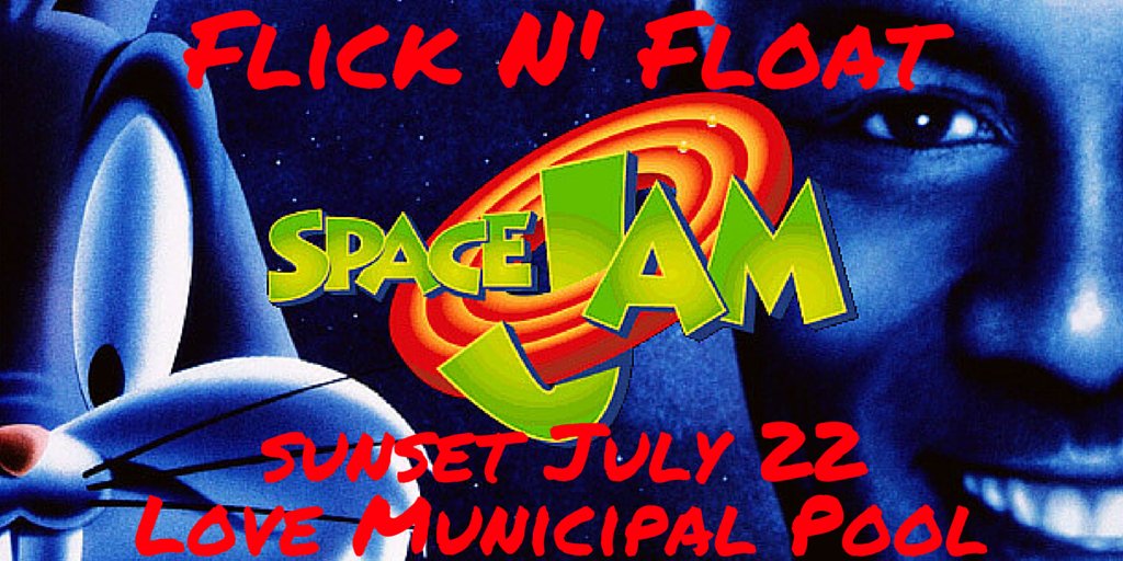 CityofSanAngelo's tweet photo. #SpaceJam #SanAngelo #LovePool #FlickNFloat
#Bugs #AirJordan https://t.co/l3tLfeOe8f
